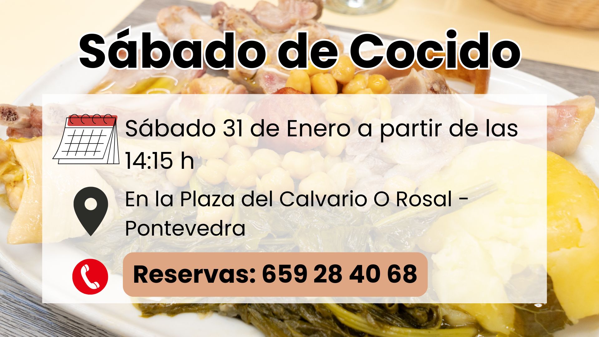 🍲 Cocido gallego · Sábado 31 de enero