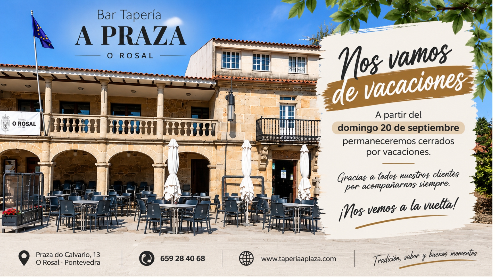 Nos vamos de vacaciones